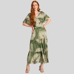 CONJUNTO DE VERÃO COM SAIA E CROPPED ESTAMPADO na internet