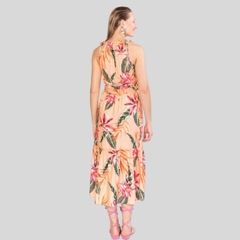 VESTIDO ESTAMPADO LONGO DE VERÃO SEM MANGAS na internet
