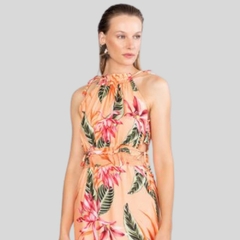 Imagem do VESTIDO ESTAMPADO LONGO DE VERÃO SEM MANGAS