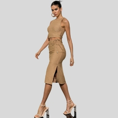 CONJUNTO SOFISTICADO DE FESTA BRILHOSO - loja online