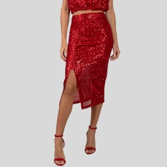 SAIA DE FESTA COM LANTEJOULAS - Amsterdam Closet