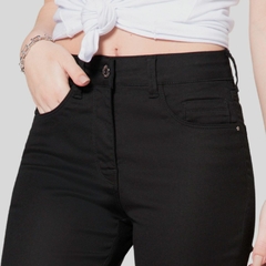 CALÇA JEANS FEMININA CHAPA BARRIGA PRETA - Amsterdam Closet
