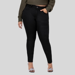 CALÇA JEANS FEMININA CHAPA BARRIGA PRETA PLUS SIZE na internet