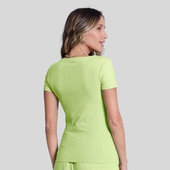 BLUSA MANGA CURTA CANELADA - comprar online