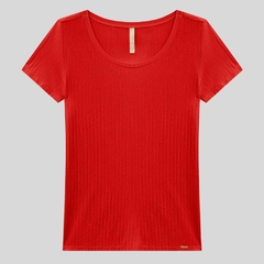 BLUSA MANGA CURTA CANELADA - loja online