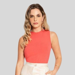 REGATA FEMININA CANELADA GOLA ALTA - Amsterdam Closet