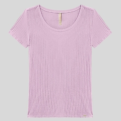 BLUSA MANGA CURTA CANELADA - Amsterdam Closet