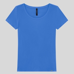 Imagem do BLUSA MANGA CURTA CANELADA