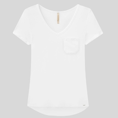 BLUSA MANGA CURTA COM BOLSO