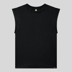 BLUSA MANGA CURTA CANELADA - Amsterdam Closet
