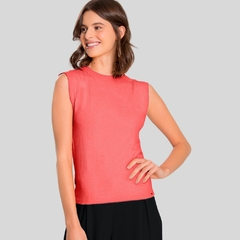 BLUSA MANGA CURTA CANELADA - Amsterdam Closet