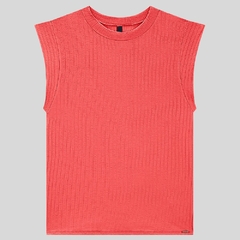 BLUSA MANGA CURTA CANELADA - comprar online