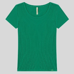 BLUSA MANGA CURTA CANELADA - Amsterdam Closet