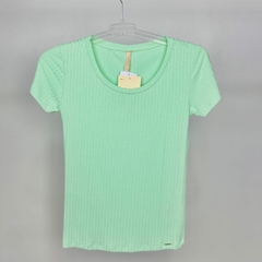BLUSA MANGA CURTA CANELADA