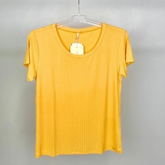 Imagem do BLUSA MANGA CURTA CANELADA