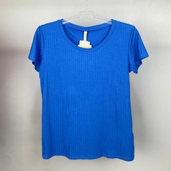 BLUSA MANGA CURTA CANELADA