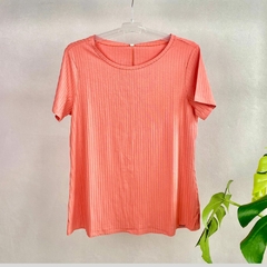 BLUSA BÁSICA CANELADA PLUS SIZE - comprar online