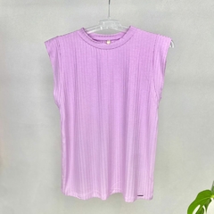 BLUSA MANGA CURTA CANELADA - comprar online
