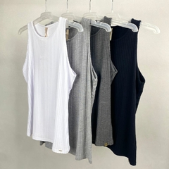 BLUSA SEM MANGAS CANELADA - loja online