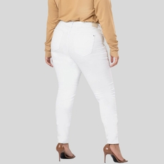 CALÇA JEANS FEMININA CHAPA BARRIGA SEMPRE BRANCA