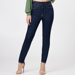 CALÇA JEANS FEMININA COM ELASTANO CHAPA BARRIGA AZUL