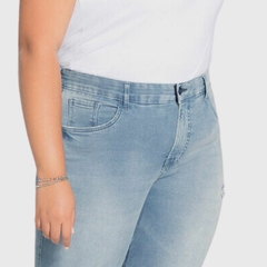 CALÇA SKINNY FEMININA CHAPA BARRIGA AZUL - comprar online