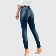 CALÇA JEANS FEMININA CHAPA BARRIGA AZUL - Amsterdam Closet