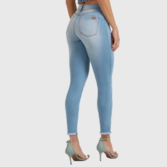 CALÇA JEANS SKINNY FEMININO COM ELASTANO 3 TAMANHOS EM 1 - Amsterdam Closet