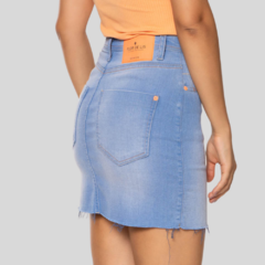 MINI SAIA JEANS AZUL CLARO - comprar online