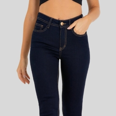 CALÇA JEANS FEMININA SKINNY AZUL ESCURO - comprar online