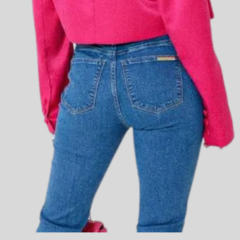 CALÇA JEANS BOT CUT FEMININA AZUL - Amsterdam Closet