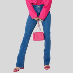 CALÇA JEANS BOT CUT FEMININA AZUL - loja online