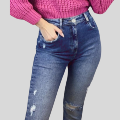 CALÇA SKINNY JEANS FEMININA AZUL ESCURO na internet