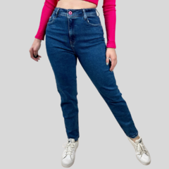 CALÇA JEANS MOM FEMININA AZUL - loja online