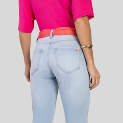 CALÇA FEMININA DIAMANTE CROPPED COM CINTO