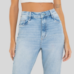CALÇA MOM FEMININA JEANS AZUL CLARO - Amsterdam Closet