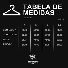 REGATA CROPPED EM MALHA JUSTO LISTRADA - loja online
