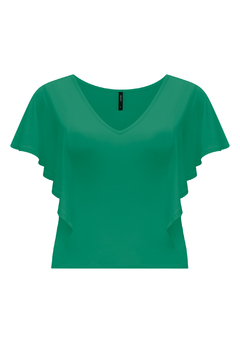 BLUSA MALHA COM BABADOS na internet