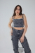 Imagem do CROPPED JEANS JADE CINZA