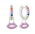 Argolinha colorida pingente boca - comprar online