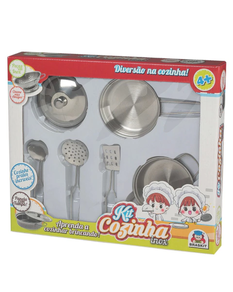 Kit Cozinha Panela e Utensílios - Braskit
