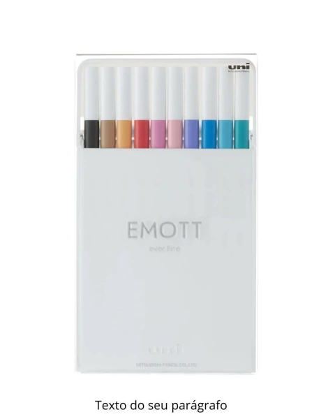 Conjunto de Canetas Porosa Fineline 0,4 mm EMOTT Ever Nº 2 Estojo com 10 Canetas - comprar online