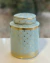 Potiche Decorativo Azul Claro com Dourado 16cm - comprar online