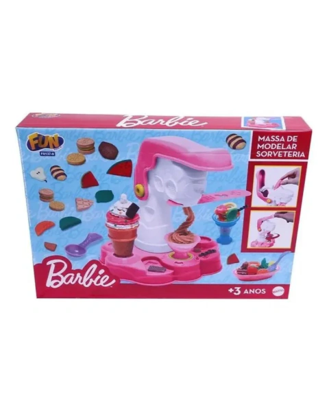 Barbie Massinha de Modelar Sorveteria - Fun Divirta-se