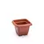 VASO QUADRADO 650ML PP TERRA COTA PLASMONT