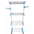 Tender 3 niveles de pie colgador con rueda vertical blanco y azul - comprar online