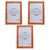 Pack X3 Portarretrato De Madera Clasico 15x21cm - comprar online