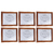 Pack X6 Portarretrato De Madera Clasico 20x25cm - comprar online