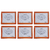 Pack X6 Portarretrato De Madera Clasico 20x25cm en internet