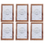 Pack X6 Portarretrato De Madera Clasico 20x30cm en internet